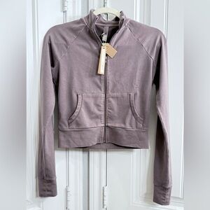 SKIMS Women's outdoor track Jacket in zinc